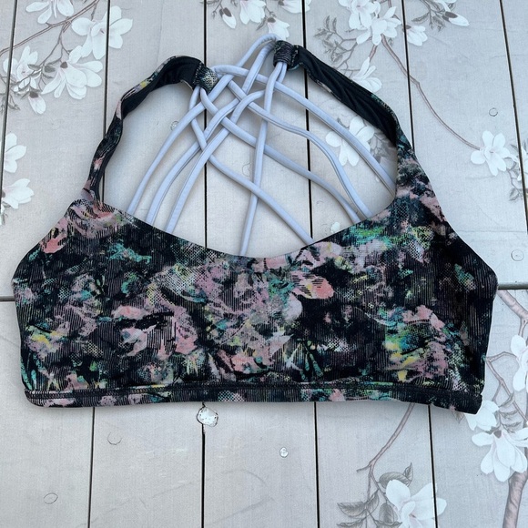 lululemon athletica Black and Pink Sports Bra Intimates - Picture 2 of 4